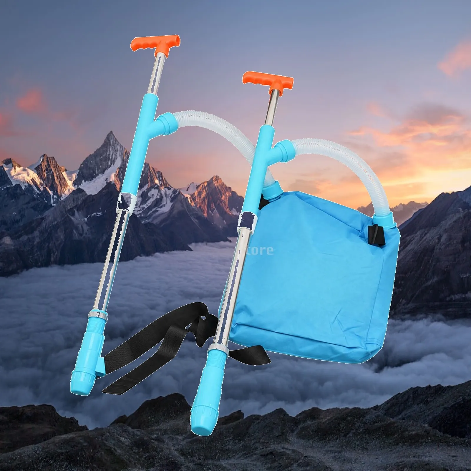 Fertilizer Applicator with Backpack Hopper Easy to Use Manual Backpack Fertilizer Dispenser Agricultural Tool Wear-Resistant