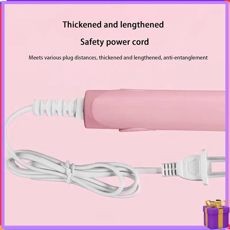 Pelurus Rambut 2-In-1 Canggih & Pengeriting Rambut Mini Desain Pengeriting Rambut untuk Rambut Pendek Mini Tujuan Ganda Alat Pengeriting Rambut Steker AS