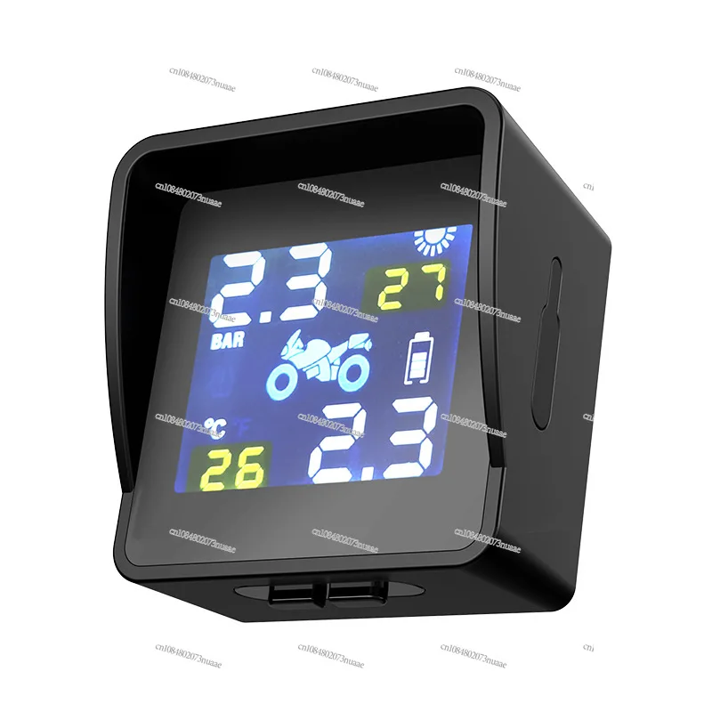 

External Two-wheeled Motorcycle Wireless Tire Pressure Monitoring System TPMS High-precision Tire Pressure Bluetooth with Screen