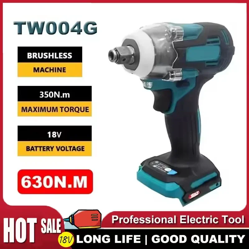 

Аккумуляторный бесщеточный шуруповерт Makita TW004G 630Нм, электрическая отвертка, дрель-шуруповерт, 18В, с аккумулятором