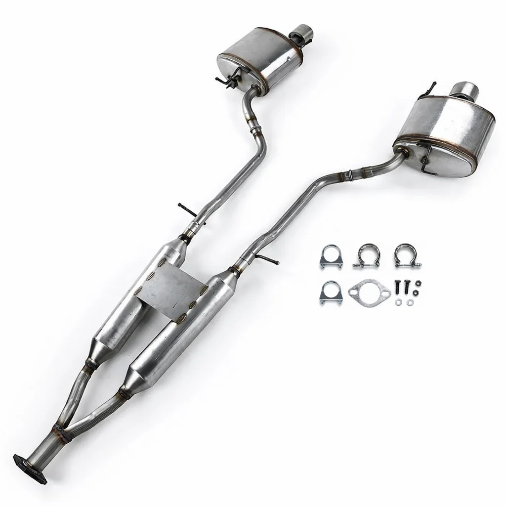 

Stainless Steel Rear Exhaust Muffler Kit for 2009-13 Infiniti G37 3.7L 07-08 G35