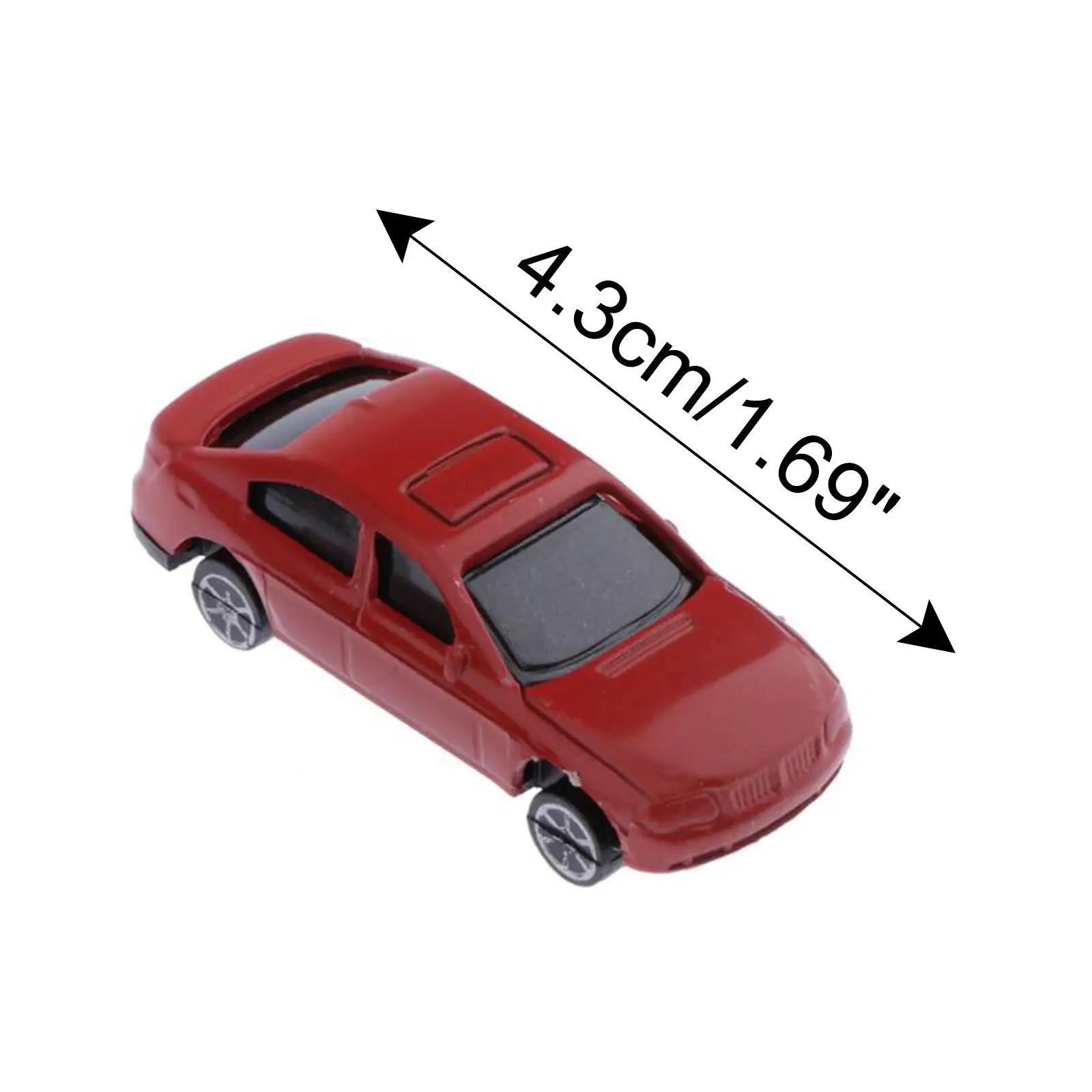 

Building Train Layout Scale HO Train Model Miniatures Multicolor Model Car Kit for Home Decoration and Parking Scenery