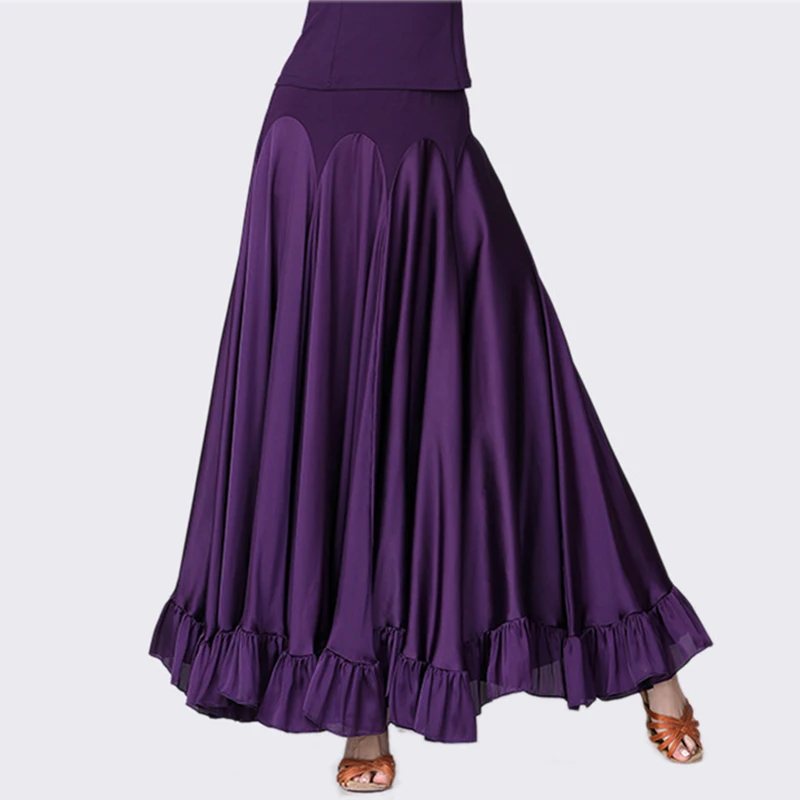 Vrouwen Buikdansen Rok Zigeuner Spaanse Flamenco Rok 540 Graden Grote Swing Jurk Moderne Dans Ballroom Wals Stage Performance