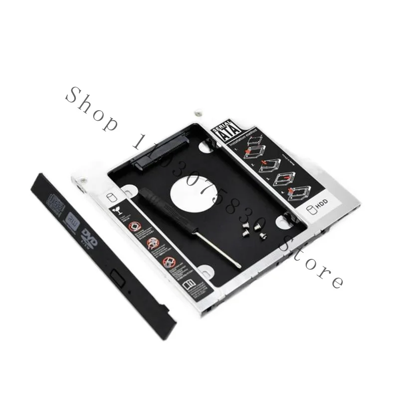 WYORESY aluminum optibay 2nd hdd caddy 9.5 12.7mm sata 3.0 hard disk case enclosure 2.5 ssd 2tb for laptop CD-ROM