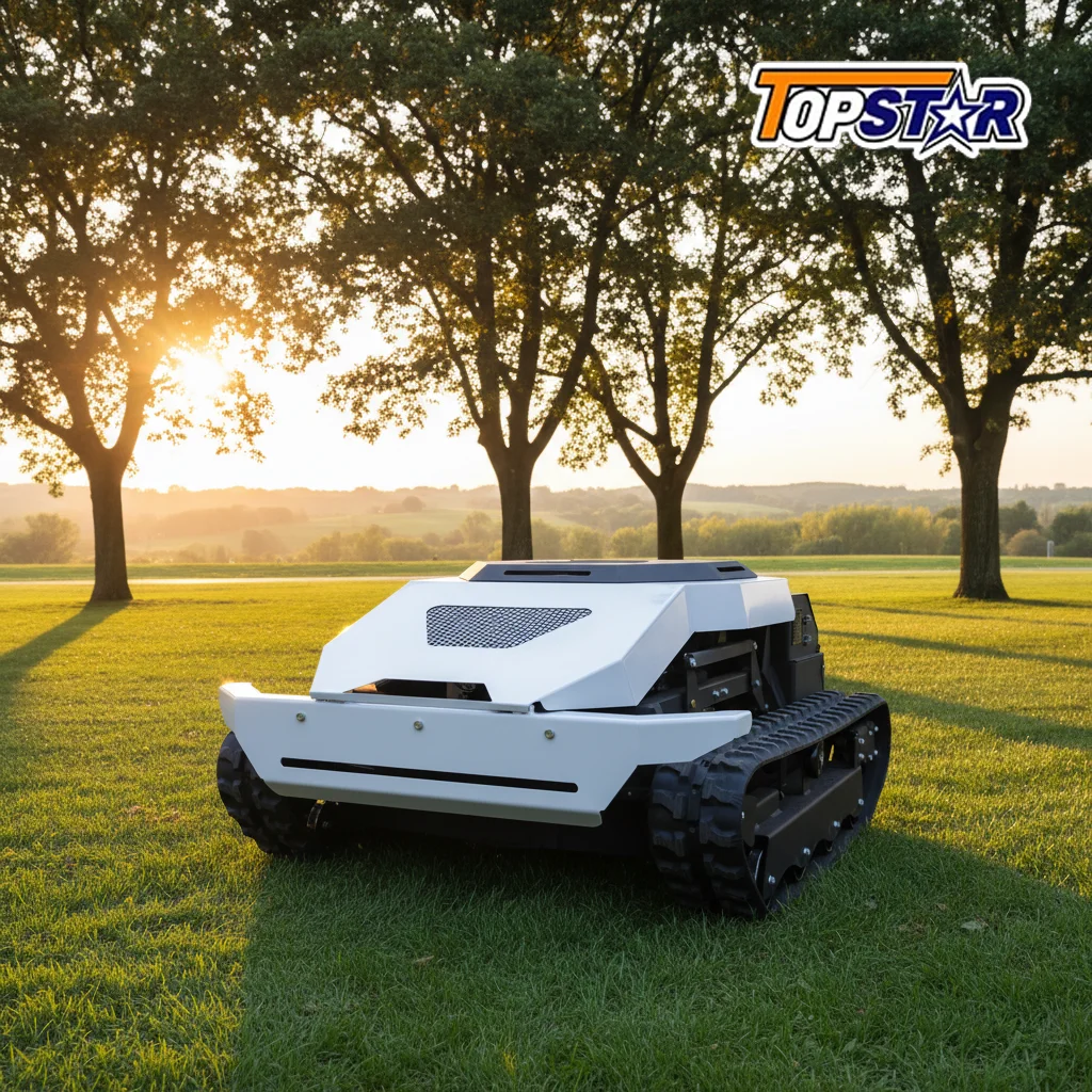 

Heavy-Duty Remote Control Lawn Mower Cordless with Obstacle Detection GPS Navigation for Rough Terrain Commercial Home Garden