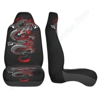 Dragon Car Front Seat Covers Sets of 2pcs Bucket Seat Covers Universal Fit for Most Cars SUVs Trucks Van