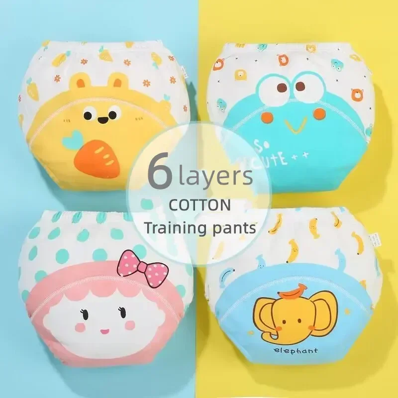 8PC Baby Diapers Panties Baby Potty Training Pants Reusable Washable Cloth Diaper Infant Toddler Nappy Cover Wrap