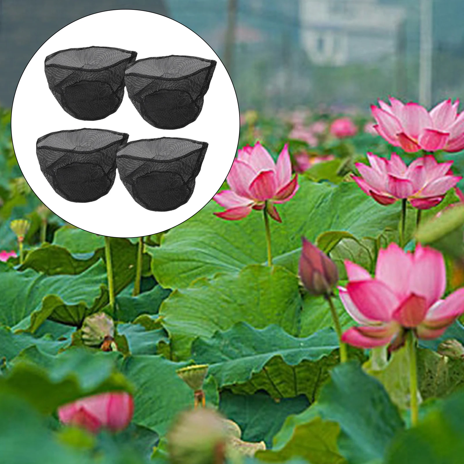 

Outdoor Gardening Mesh Grow Bags Breathable Garden Bags 7*7*6.8 Inch Long-term Use Multi-purpose Plant Container For Garden Beds