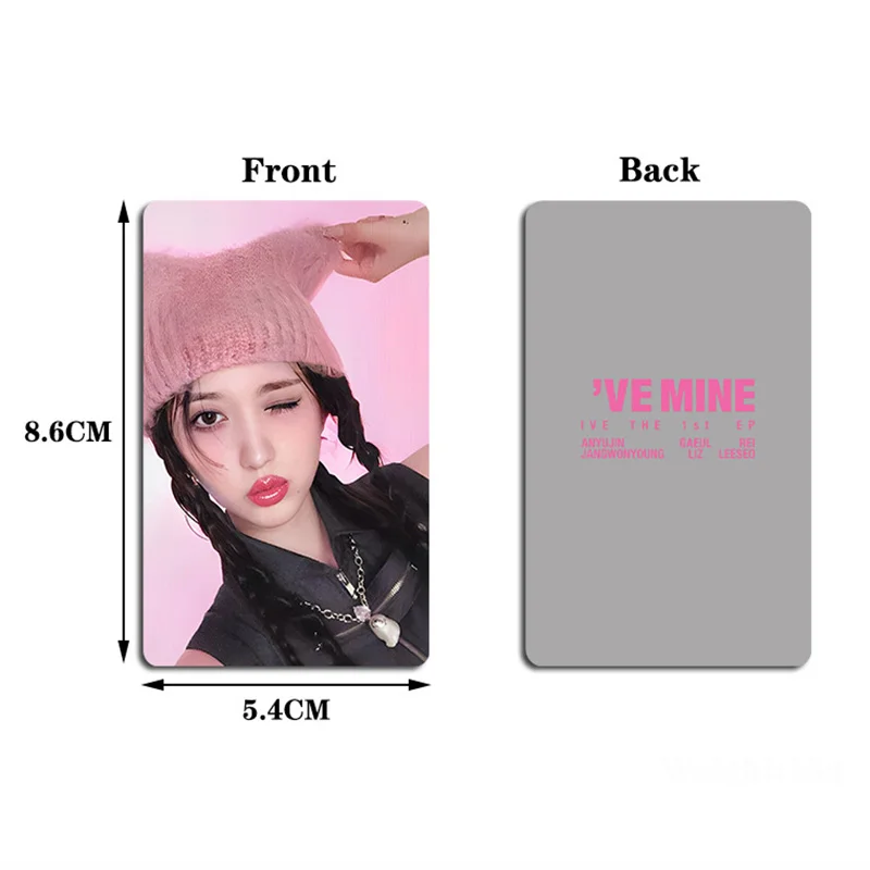 6Pcs/Set Kpop IVE Lomo Card Idol New Album I\'VE MINE Photocards HD Print Photo Card for Fans Collection Gift