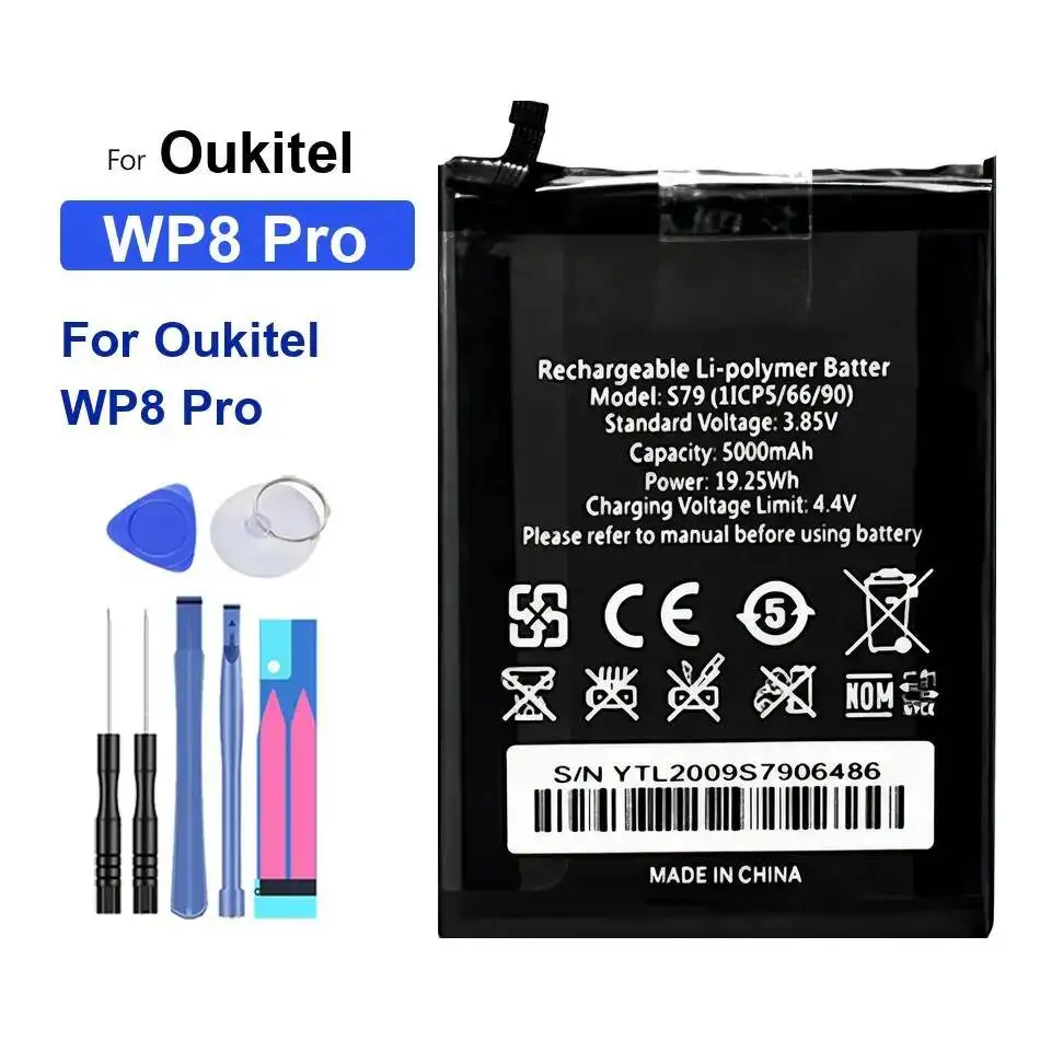 

High-Efficiency Mobile Phone Battery 5000Mah For Oukitel WP8 Pro Long-Lasting Performance