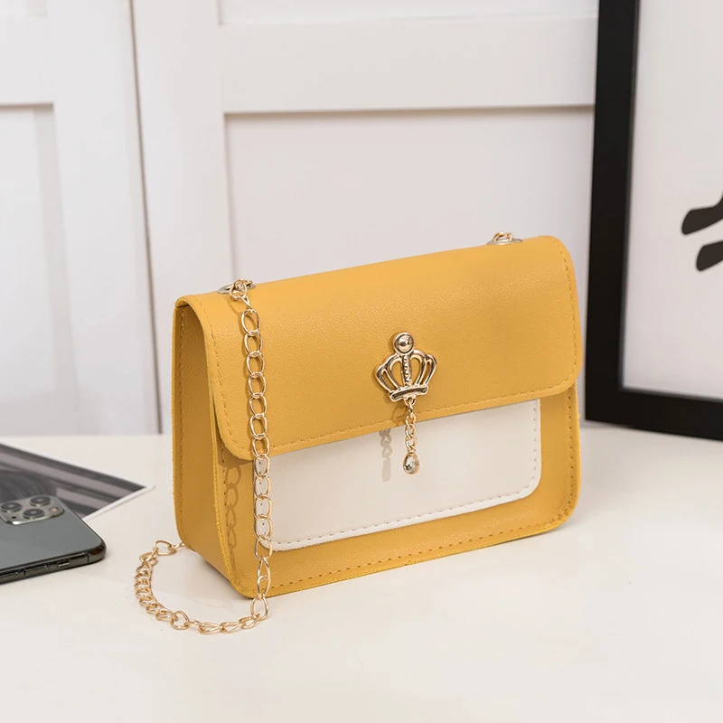 2023 Women Chain Bag Pu Leather Crossbody Bag For Women Shoulder Bag Messenger Female Casual Fashion Clutch Phone Bag