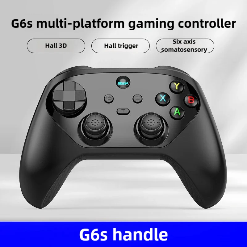 G6S Wireless Game Controller Dual Hall Effect Vibration Six-Axis Burst Key for Nintendo Switch Android IOS PC Bluetooth