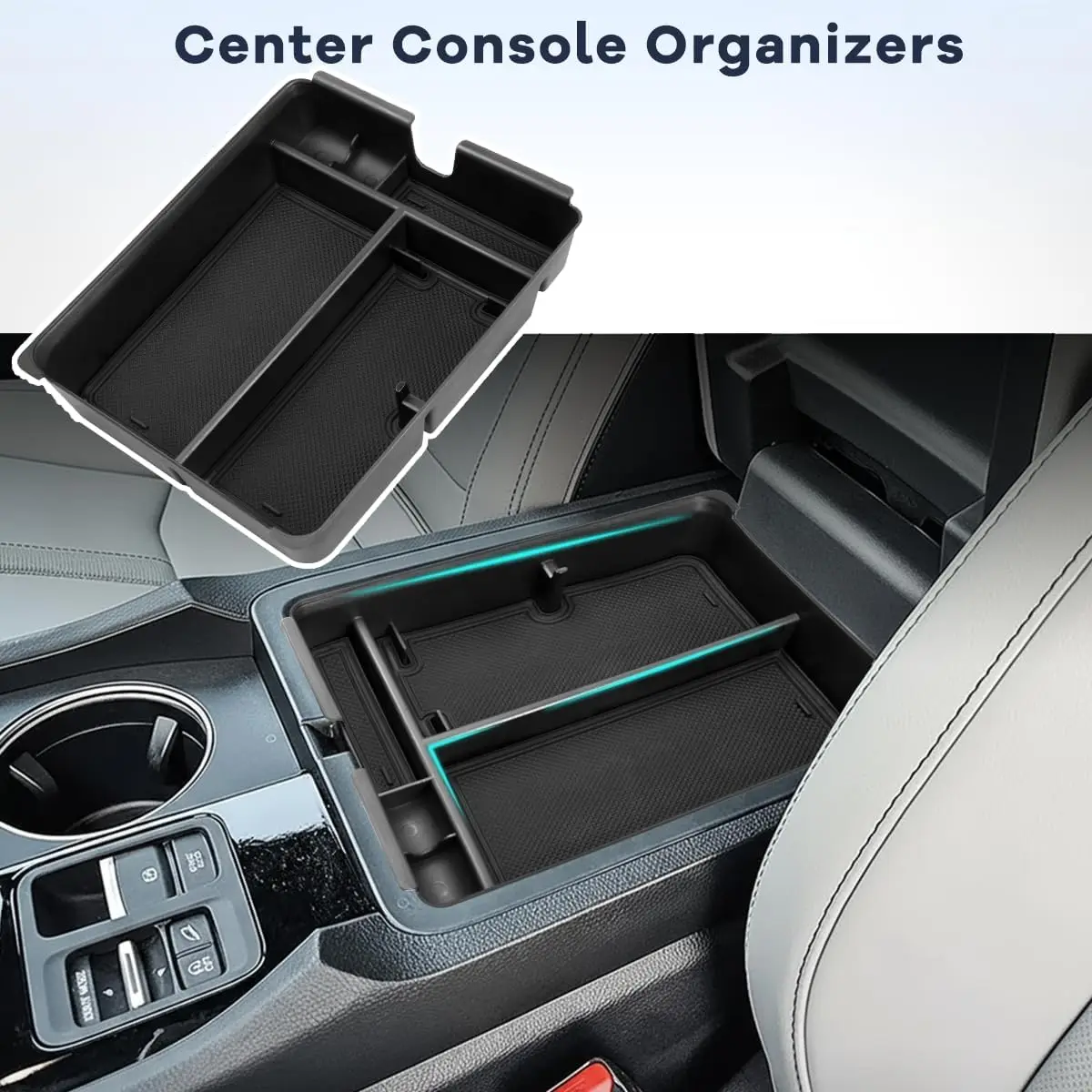 

For Honda Pilot &2026 Passport Center Console Organizer Tray 2023 2024 2025 Center Console Armrest Storage Box Inserts