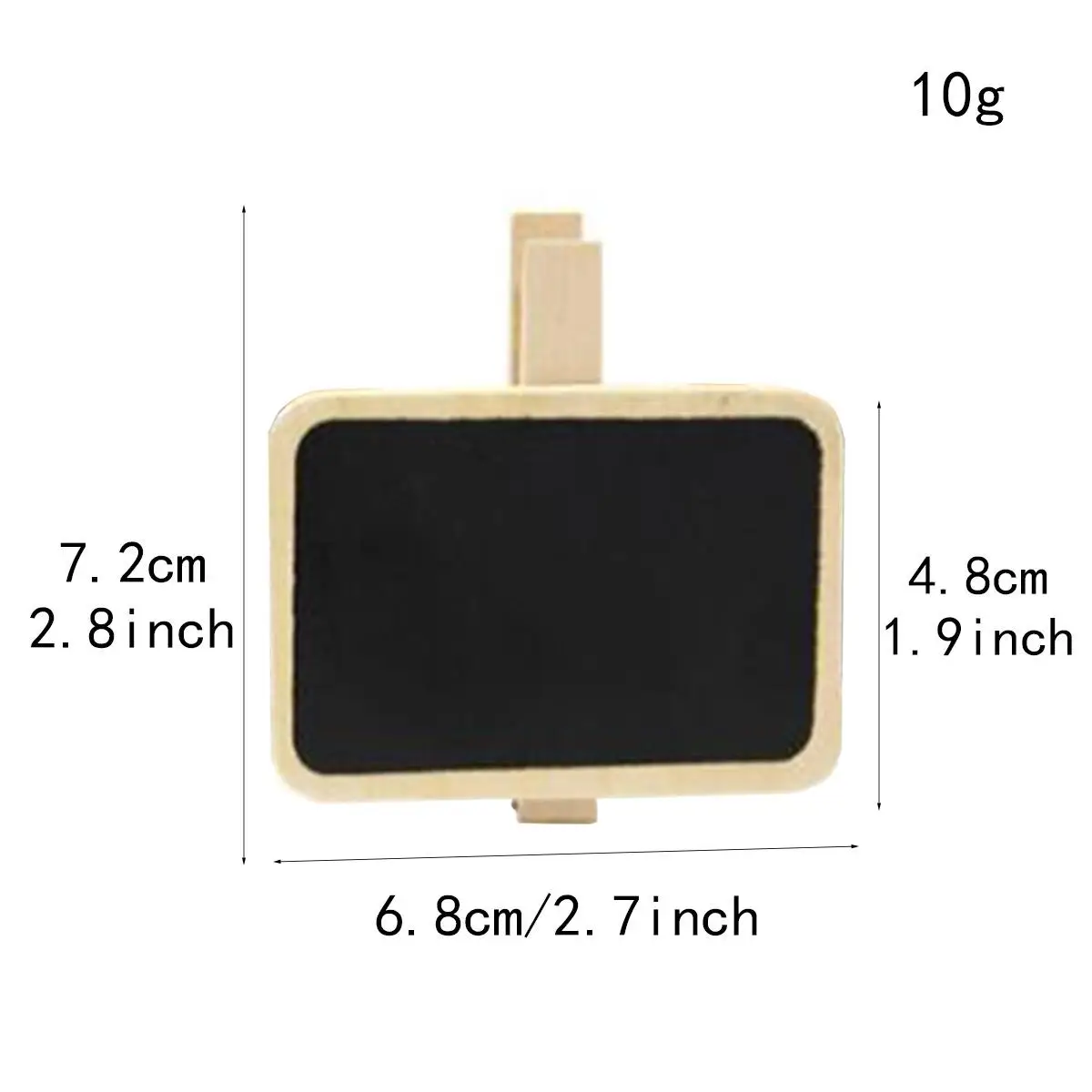 4 Pcs Small Blackboard Clip Tag Wooden Message Bracket Mini Chalkboard Signs Food Labels