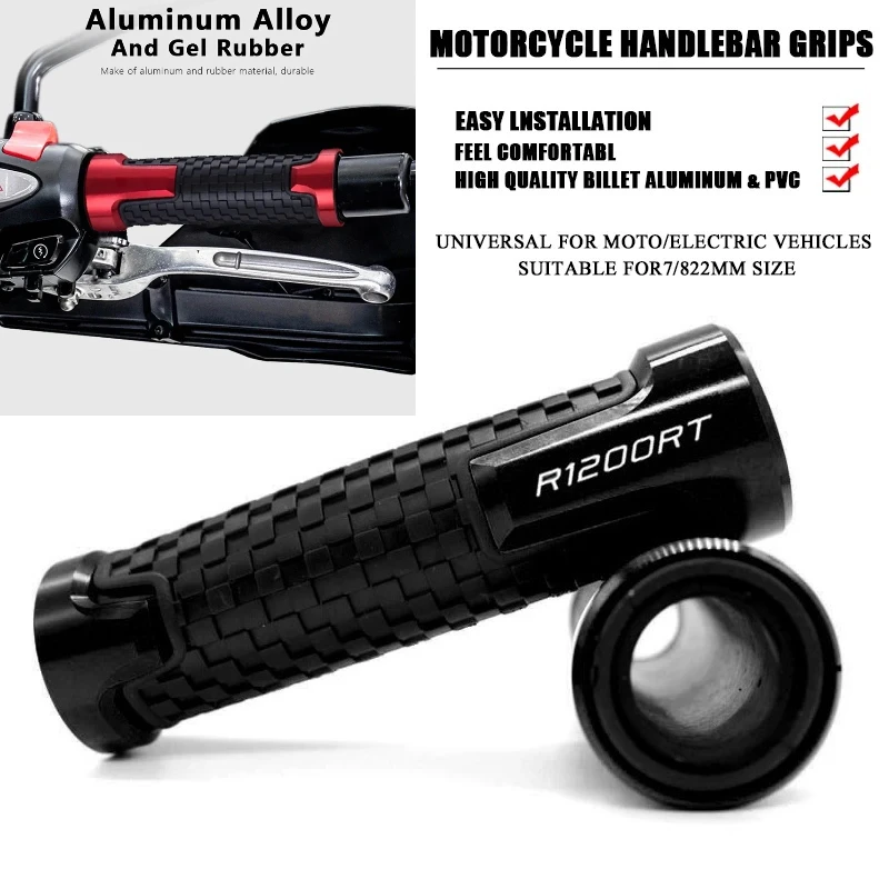 

For BMW R1200RT R1200 R 1200 RT All Years 7/8''22MM Motorcycle CNC Accessories Anti-Skid Handle Bar Grips Handlebars Cover Grip