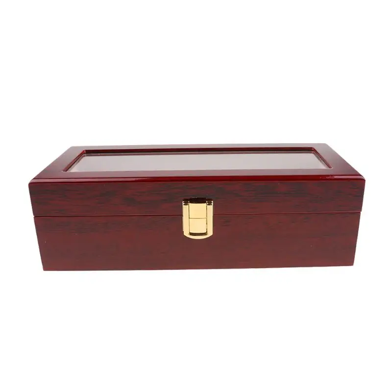 Storage with Glass Top Luxurious Watch Display Holder Lockable for Cas