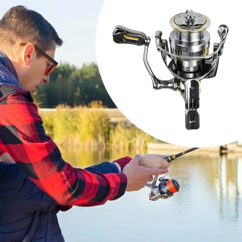 Fishing Reel For Big Fish Fishing Reels Saltwater Water Resistant 5.2:1 Gear Ratio Smooth Catfish Fishing Reel For Trout