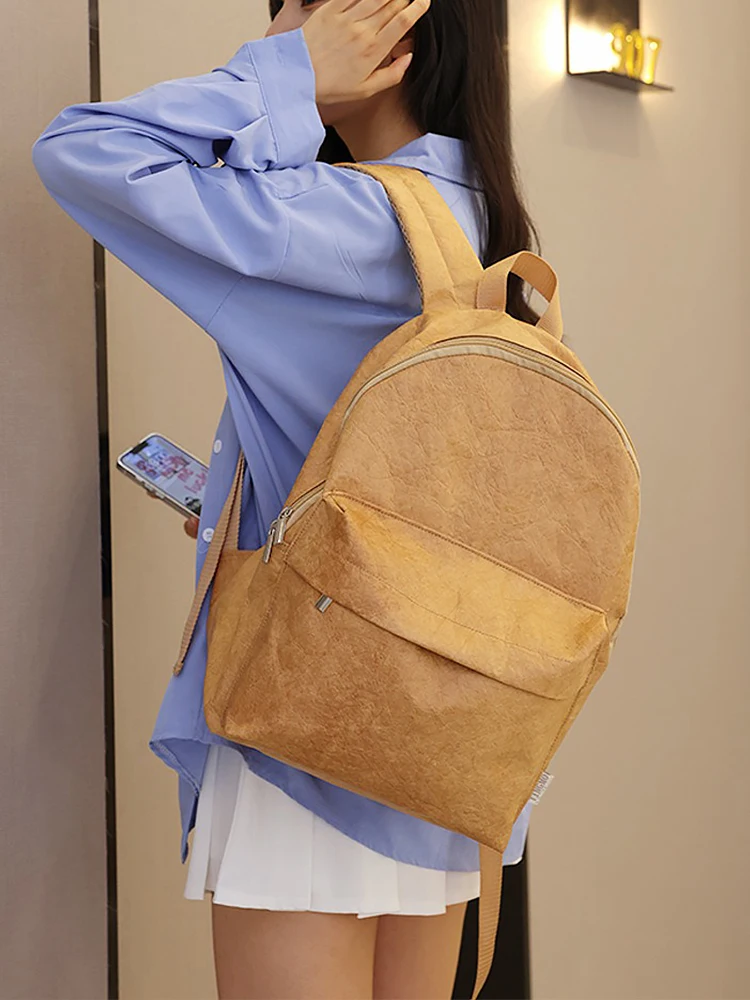 

Large Capacity Backpack Fashion Women Backpack College Women Solid Color School Backpack Travel Shoulder Bags Students