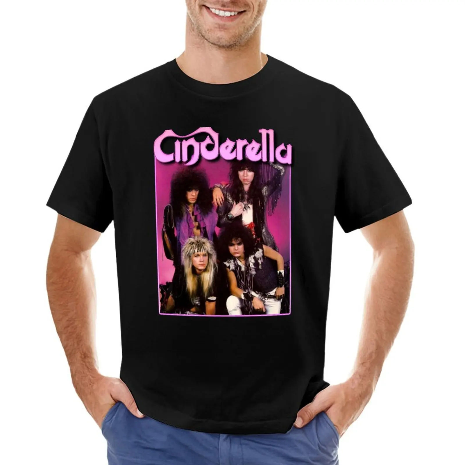 CINDERELLA BAND T-Shirt oversized graphic tee customizeds plus size clothes t shirts for men pack