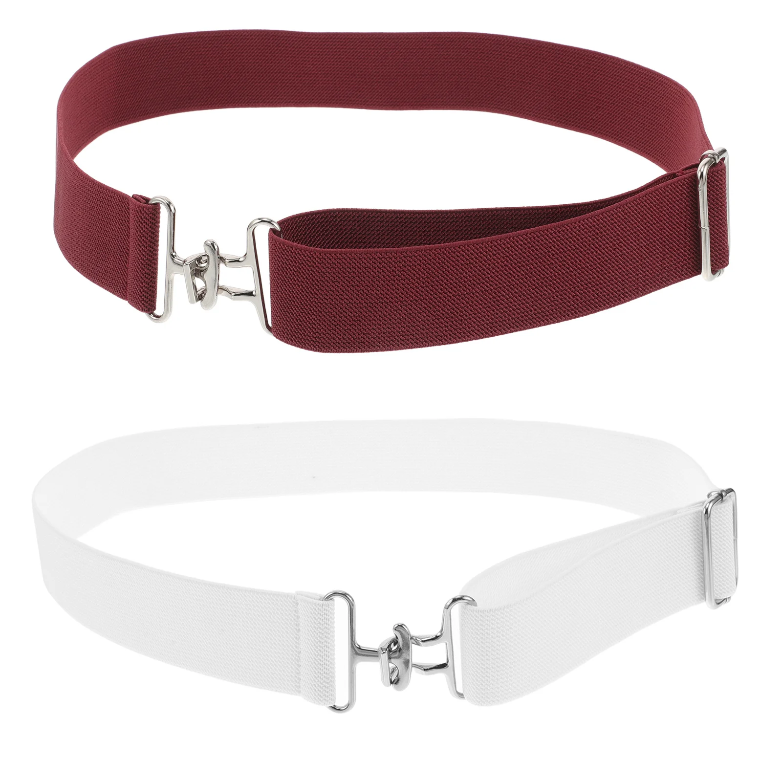 

2Pcs Horse Riding Equestrian Belt Elastic Adjustable Waist Belt Shark Buckle Stable Support Riding Accessories