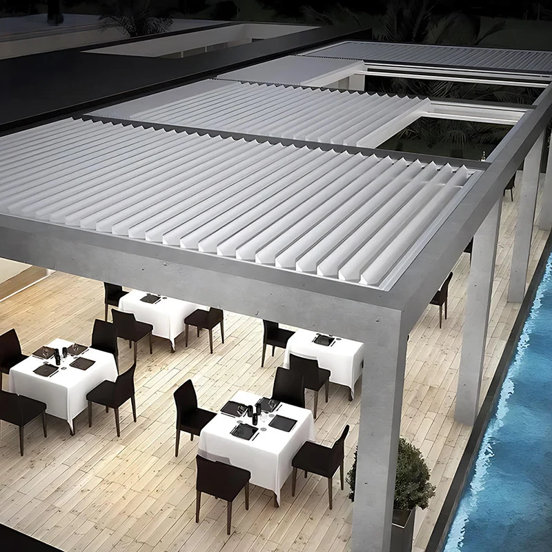 

Регулируемая уличная беседка с жалюзи на крыше, 4x4, деревянная беседка из поликарбоната, комплект беседки для сада, патио, беседки на заднем дворе