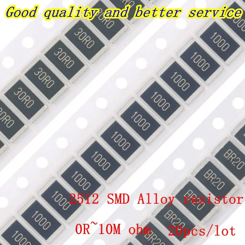 20Pcs 2512 1% Smd A…