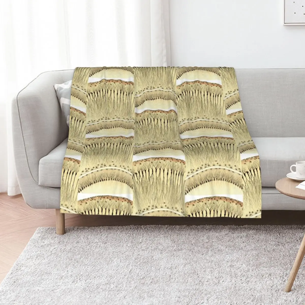Drawing of Hippocampus by Cajal Throw Blanket Blankets For Sofas Nap Bed Large Loose Decorative Sofas Blankets