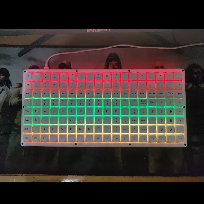 Ortho C144 Key Planck Keyboard in Line Layout Orthogonal Hot Swappable Customized Mechanical Keyboard Wired Single Mode Qmk/Vial