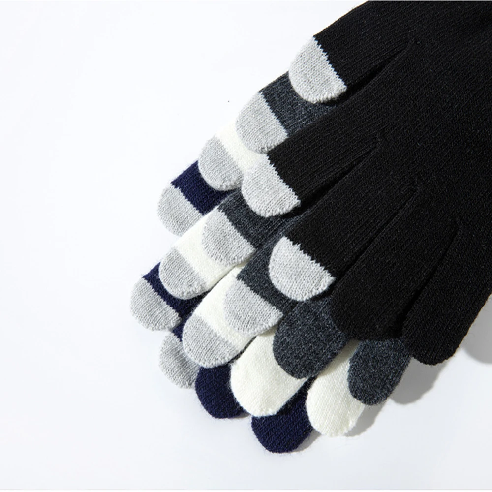 Gants en laine à écran tactile pour femmes, gants de cyclisme d'extérieur, gants tricotés chauds, remplissage, hiver, nouveau