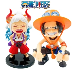 13cm One Piece Ace Yamato Anime characters Action figures PVC collection Model Toy Car Ornaments Birthday Gift