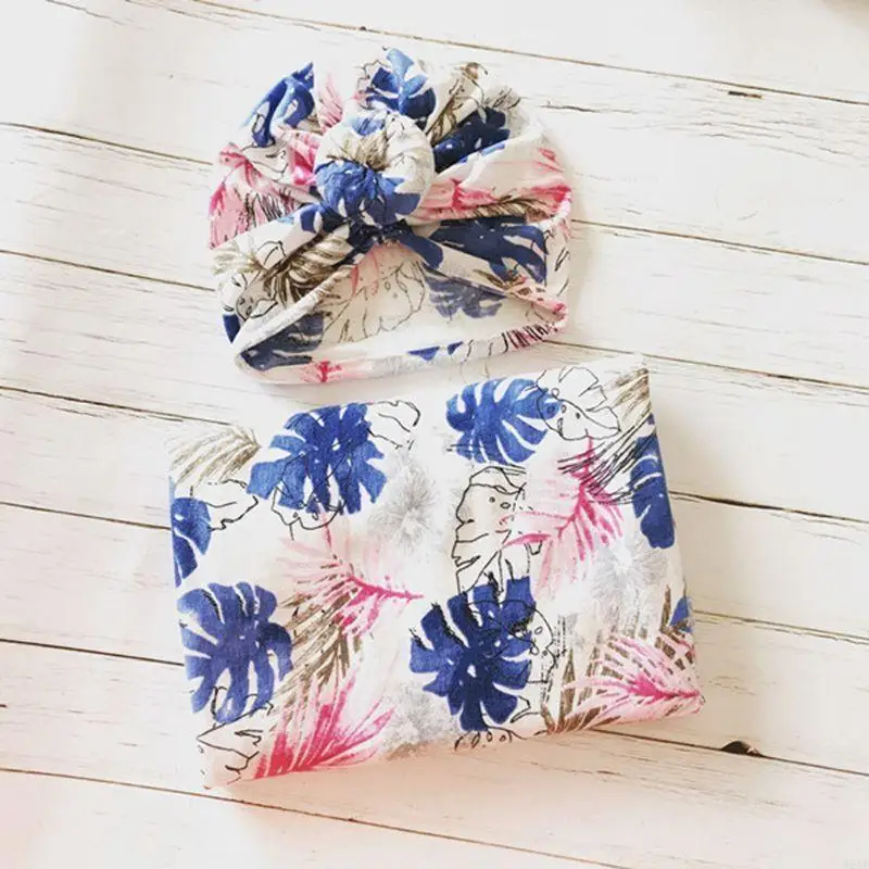 

95ae Baby Swaddle Prap +Hat новорожденный пеленок спал в течение 0-6 месяцев, мальчик/девочка, детская спальная мешка, маленькое