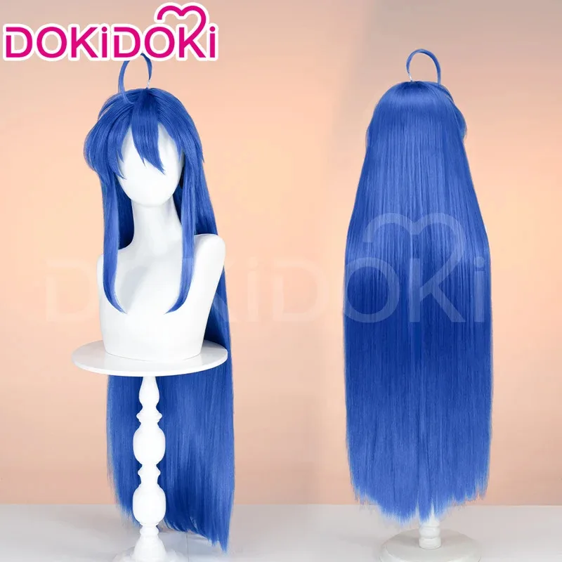 

LQIN STOCK Izumi Konata Wig Anime Lucky Star Cosplay Wig DokiDoki Women 150cm Long Blue Hair Izumi Konata Cosplay Free Wig Cap