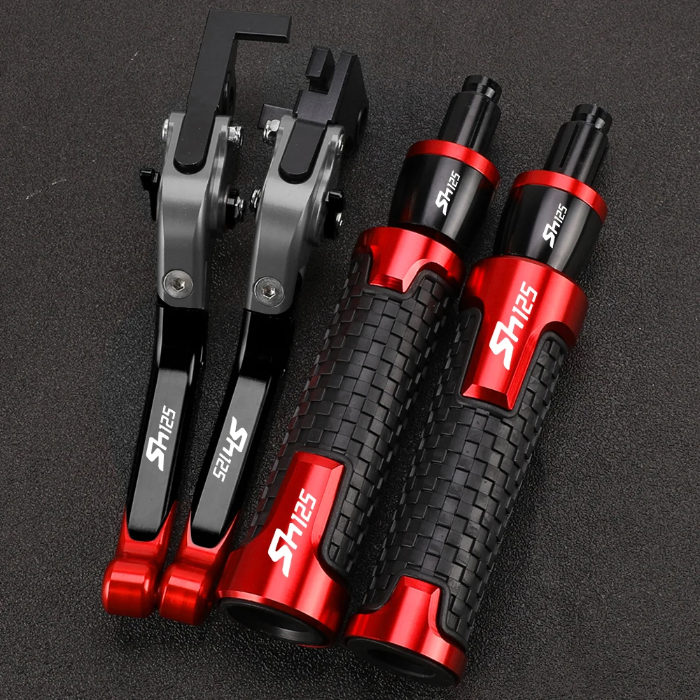 For honda SH125 SH125i SH125 i SH 125 125i 2004-2023 2022 Handlebar Handle Bar Grips Motorcycle Adjustable Brake Clutch Levers