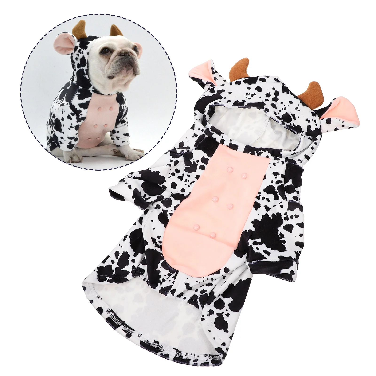 

Cow Modeling Pet Outfit Breathable Comfortable Dog Costume Decorative Clothes Cute Pet Garment Special Occasion Apparel