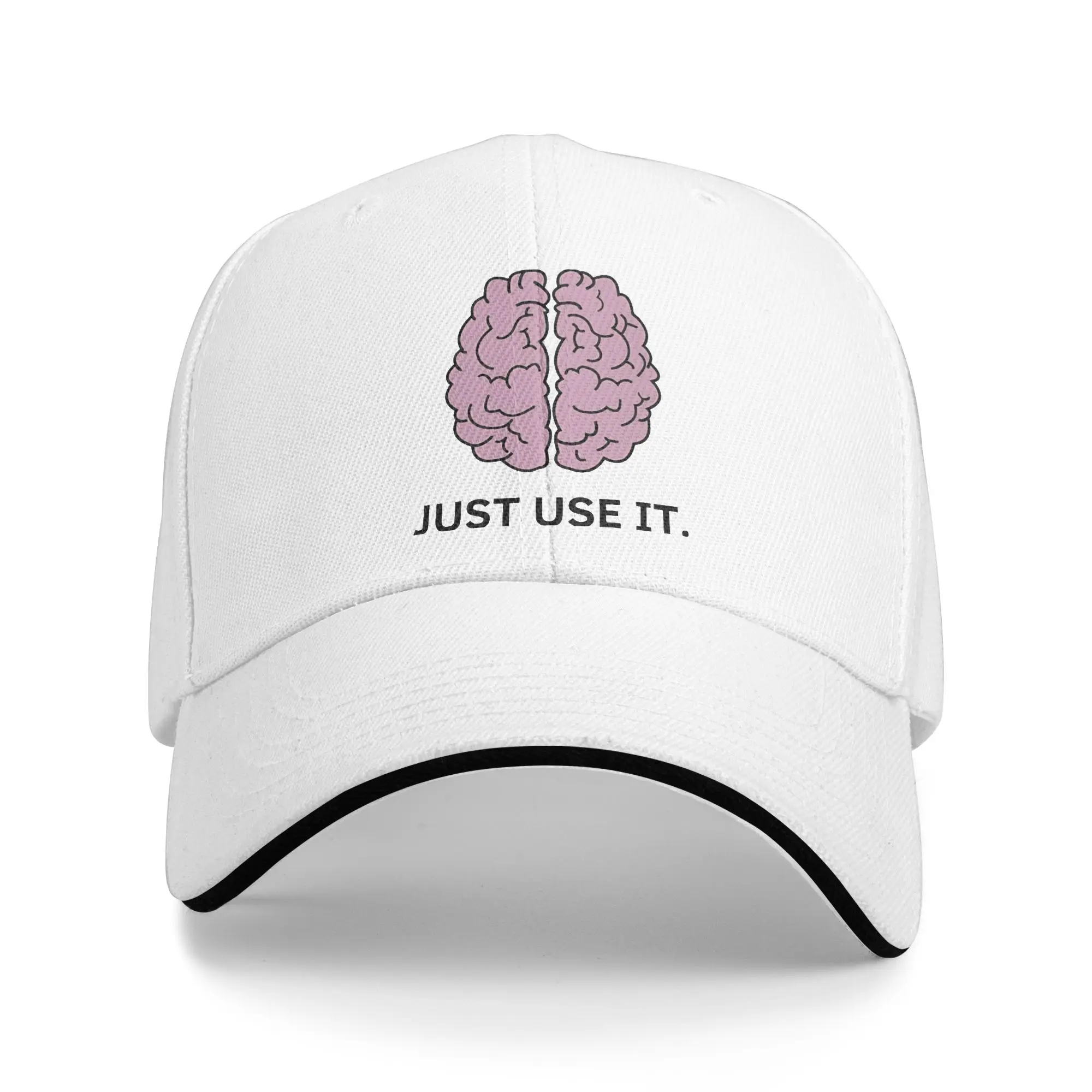 Just Use It Brain Meme Sandwich Hats Adult ,Fashion,Baseball Cap  Sandwich Hat Adjustable Snapback Caps Fishing Hat Winter Hat