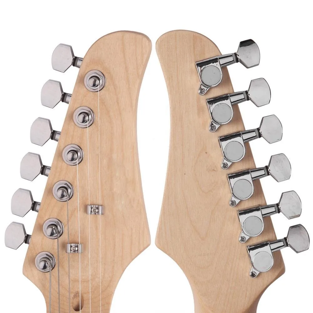 Черный школьный музыкальный набор электрогитары со шнуром для сумки концерта для начинающих