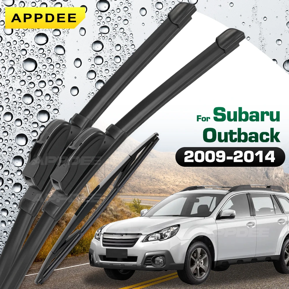

Силиконовый и резиновый дворник для Subaru Outback MK4 BR BM 2009-2014, передние и задние щетки стеклоочистителя, щетки для лобового стекла