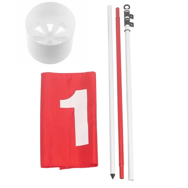Golf flagpole five fiberglass green flagpole set 1 + 2 golf flagpole set golf course supplies