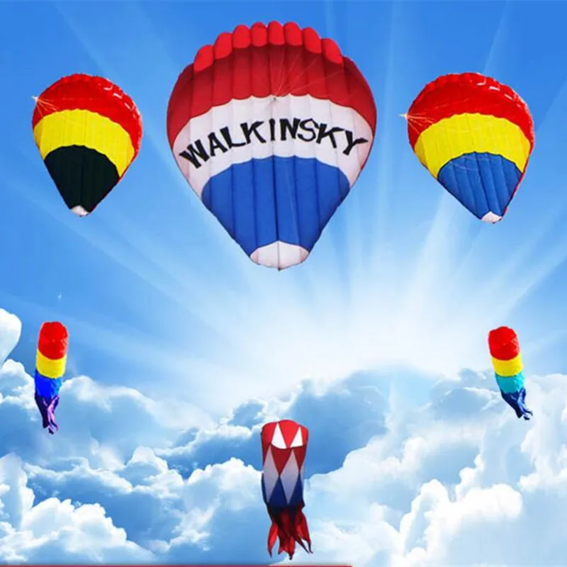 

free shipping large inflatable kite hot air balloon kite flying for adults professional kites