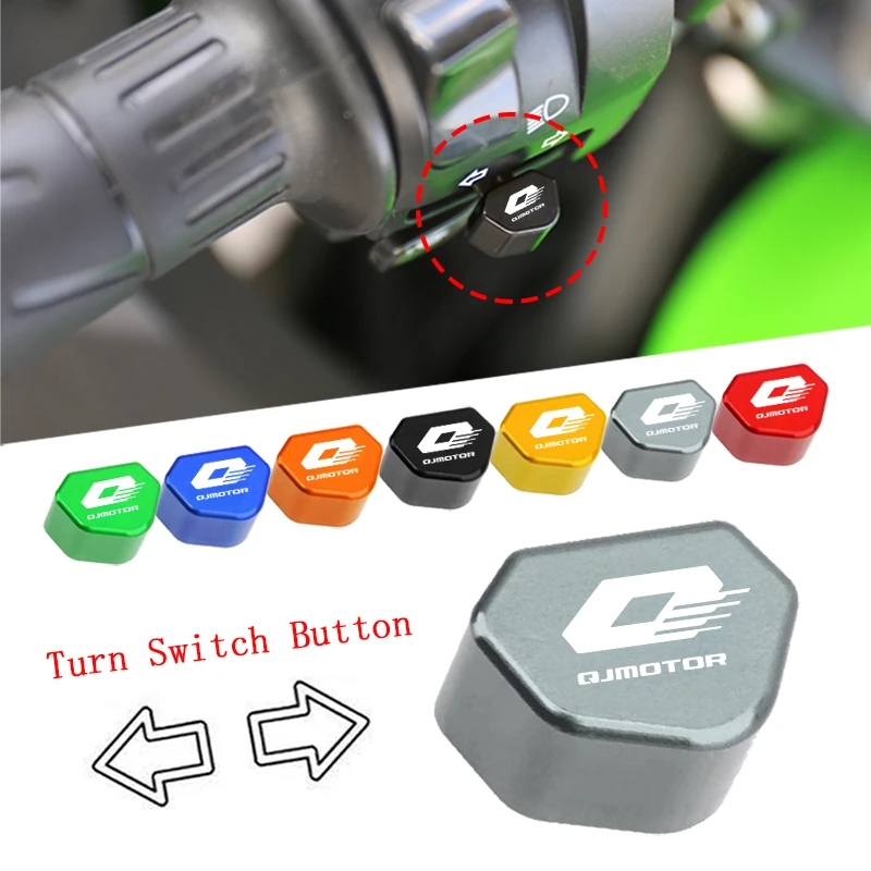 For QJMOTO QJ SRT 800 800X 800SX SVT 650 X SRT700 CNC Aluminum Mototcycle Switch Button Turn Signal Switch Key Cap