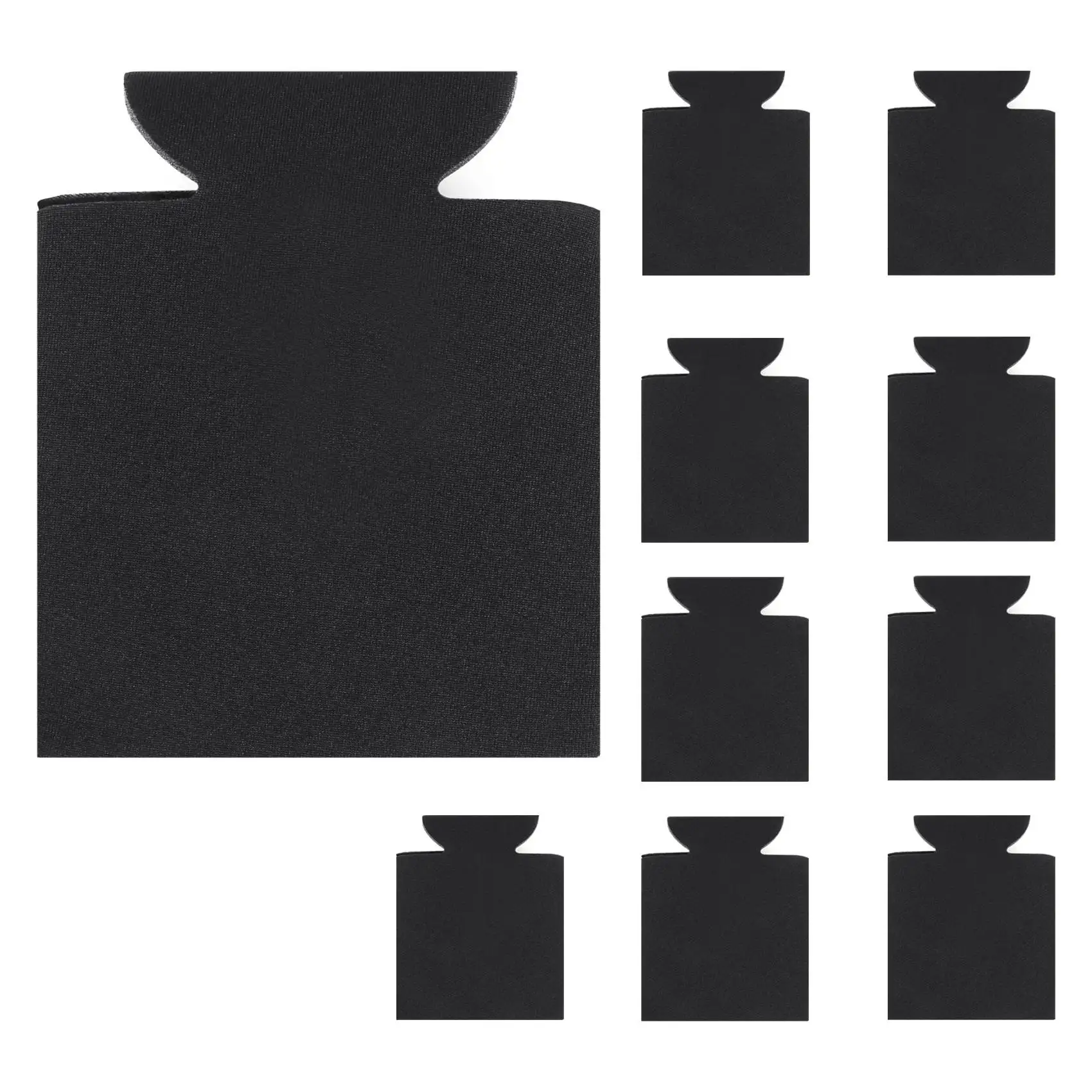 ABQR 10PCS Neoprene Beer Can Cooler Drink Cup Bottle Sleeve Insulator Wrap Cover New Black