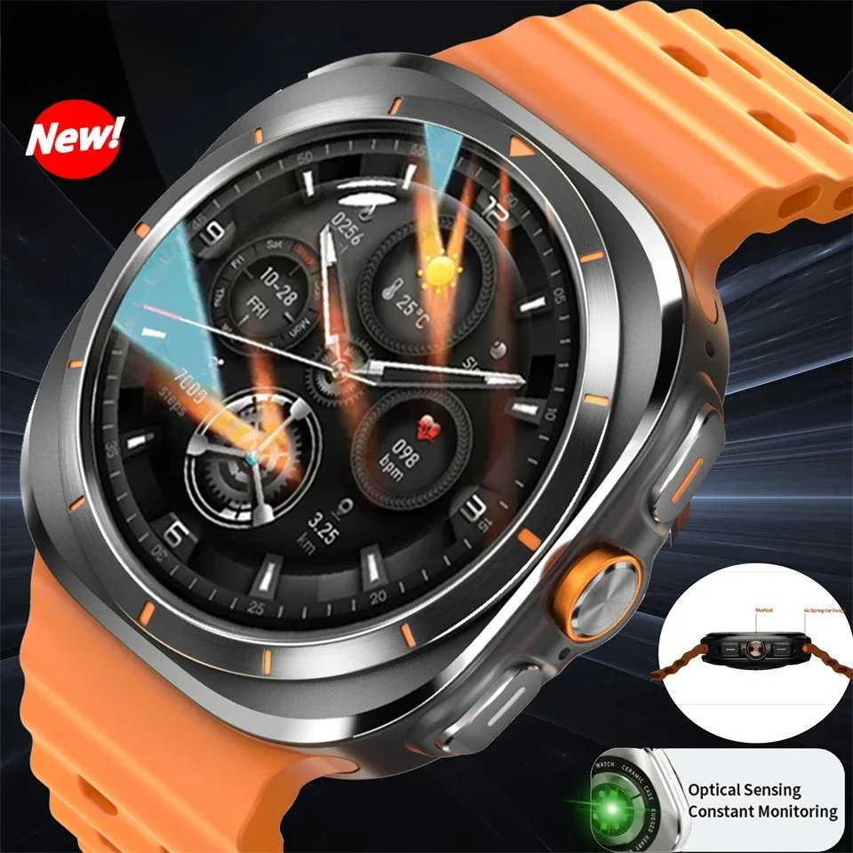 2024 New for Watch 7 Classic Smart Watch Men Women Custom Dial HD AMOLED Voice Call GPS NFC Tracker Sport Watches