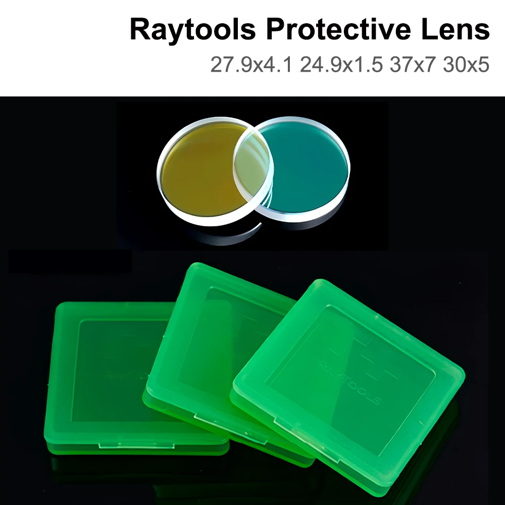 USGO Protective Lens 27.9x4.1 24.9x1.5 37x7 30x5 Laser Cutting Lens Optical Protection Lens for Raytools BM110 BM109 BM111