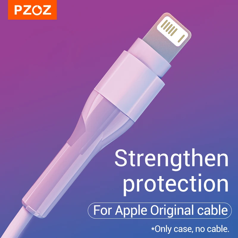 PZOZ USB C Cable Protector For iPhone 15 14 13 12 11 Pro Max Type C Cable Winder Protection Cord Saver For Original iPhone Cable