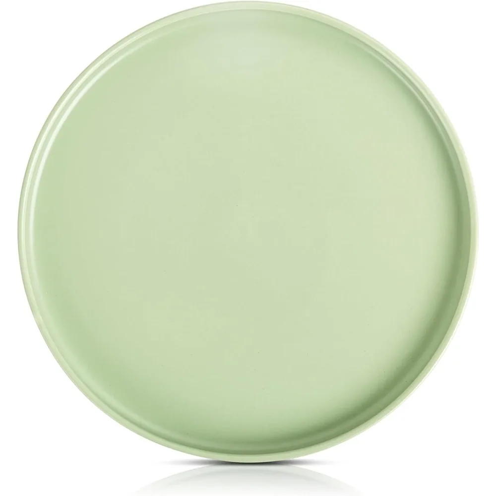 

Stone lain Stella Dinner Plate 6-Piece Set, Round, Porcelain, Lime Green