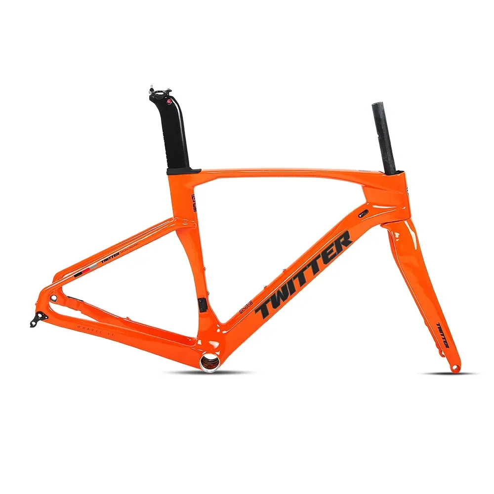 GRAVEL V3 T900 Carbon Fiber Road Bike Frame Aero Gravel Bicycle Frameset