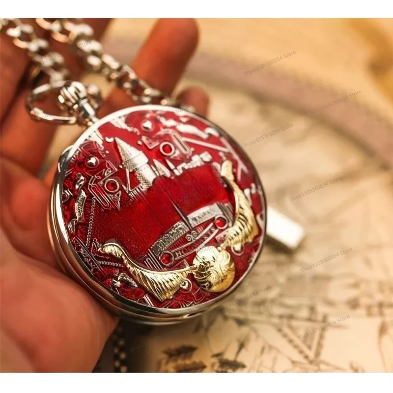 For Peripheral Golden Snitch Lucky Pocket Watch, Clockwork Music Box, Vintage Ornament, Birthday Gift