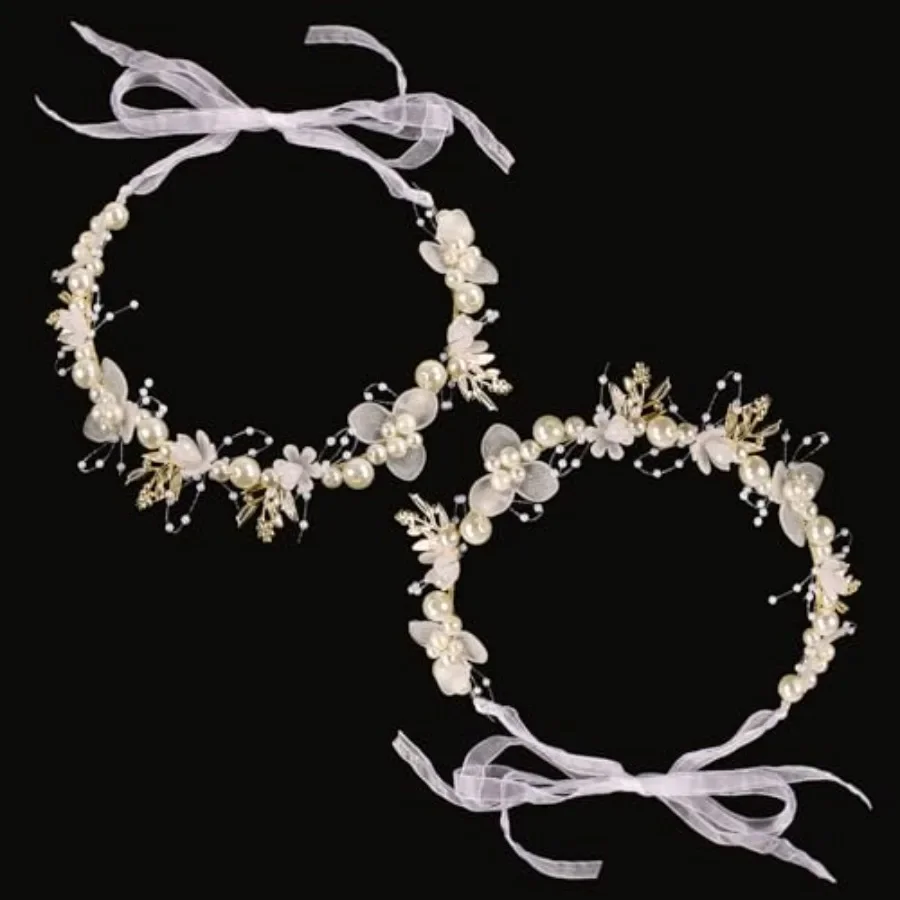 

2Pcs Headband Bridal Hair Accessories Weddings for First Communion