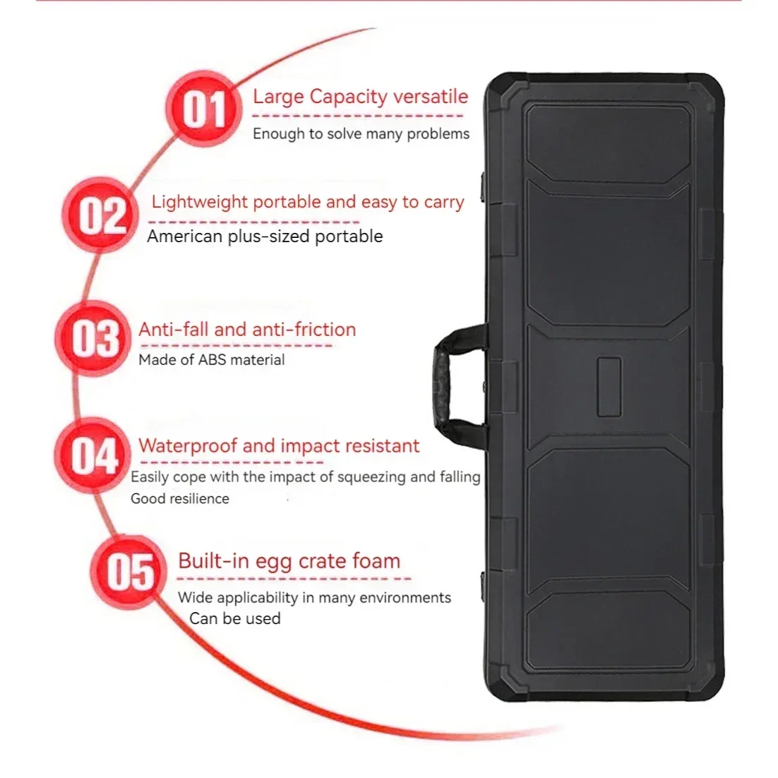 100cm Widened Tactical Suitcase Tool Case Box Hard Shell Shockproof Waterproof Drone Bow Fishing Rod Protect Storage Boxs