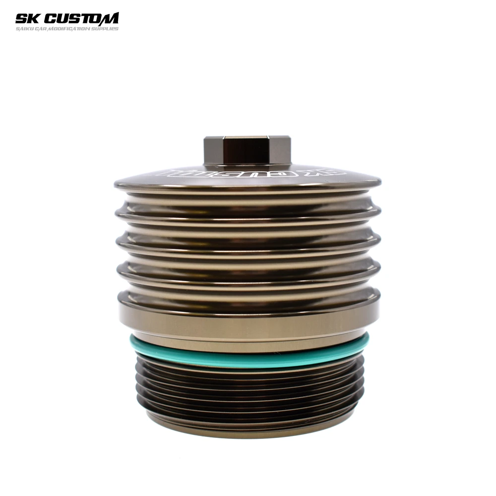 SK CUSTOM For Mini F54 F55 F56 F57 F60 B36 B37 B38 B46 B47 B48Engine Oil Filter Cap Forged Aluminum Alloy Filter Element Housing